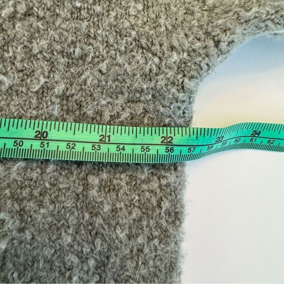 Anthropologie Sleeping on Snow Clarington Sweater Half Zip Green Wool Alpaca SM - Picture 8 of 11